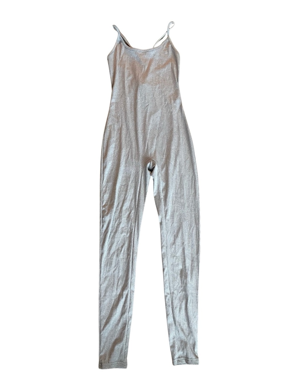 Shein Gray Spaghetti-Strap Jumpsuit